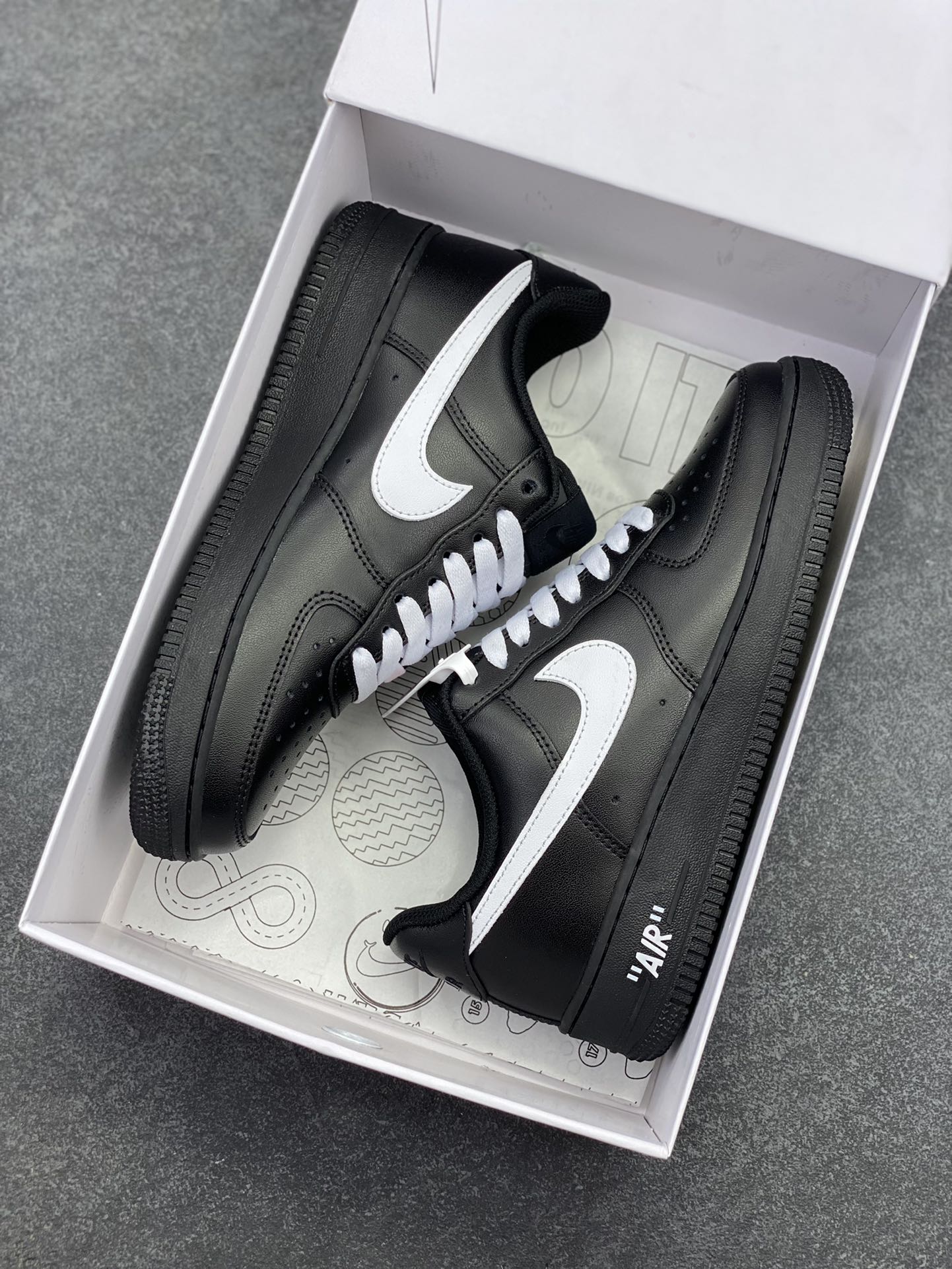图片[9]-NK Air Force 1‘07 Low 定制款抽屉盒 空军一号低帮休闲板鞋 定制皮料 原楦原纸板 纯正版型 高清洁度 内置全掌气垫 货号：CW2288-111 尺码：36 36.5 37.5 38 38.5 39 40 40.5 41 42 42.5 43 44 44.5 45-选品中心