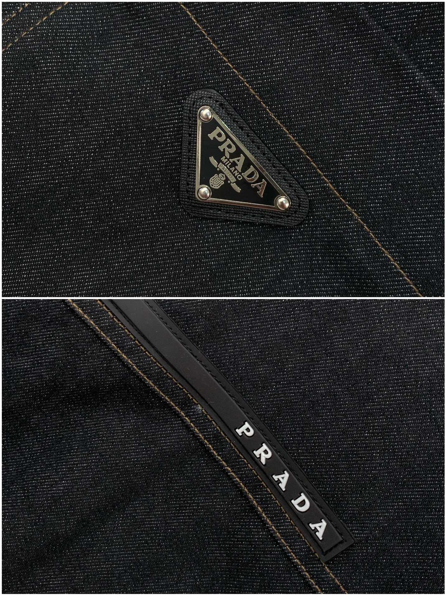 衣服 PRADA 普拉达，2025秋季最新品，专柜同步有售，时尚休闲牛仔套装，进口原版面料，做工极为复杂