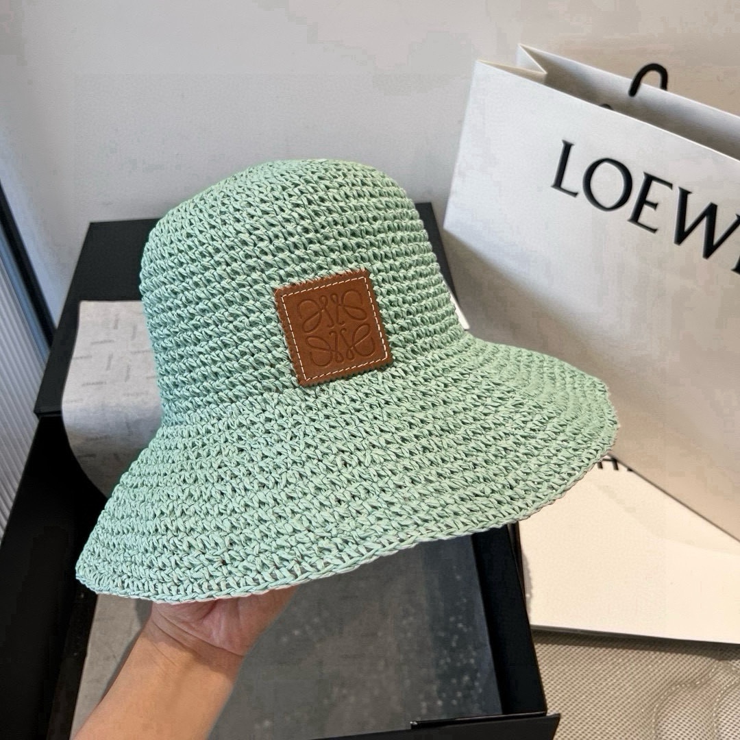 🆕

罗意威新款草编帽，遮阳沙滩帽，头围57cm