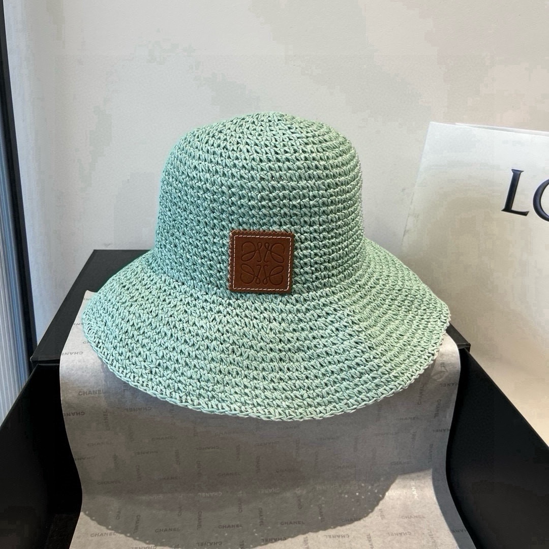 🆕

罗意威新款草编帽，遮阳沙滩帽，头围57cm