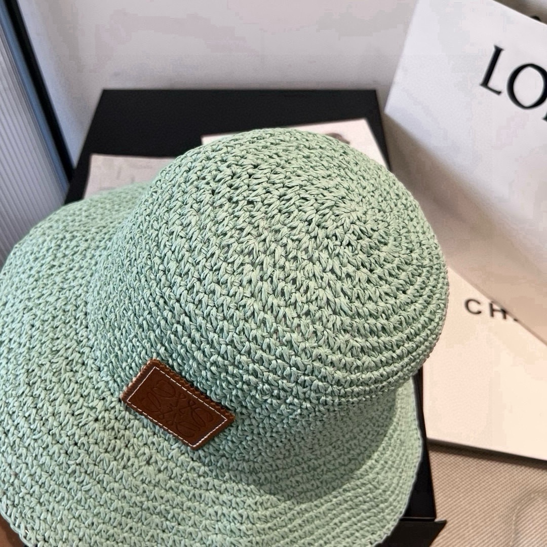 🆕

罗意威新款草编帽，遮阳沙滩帽，头围57cm