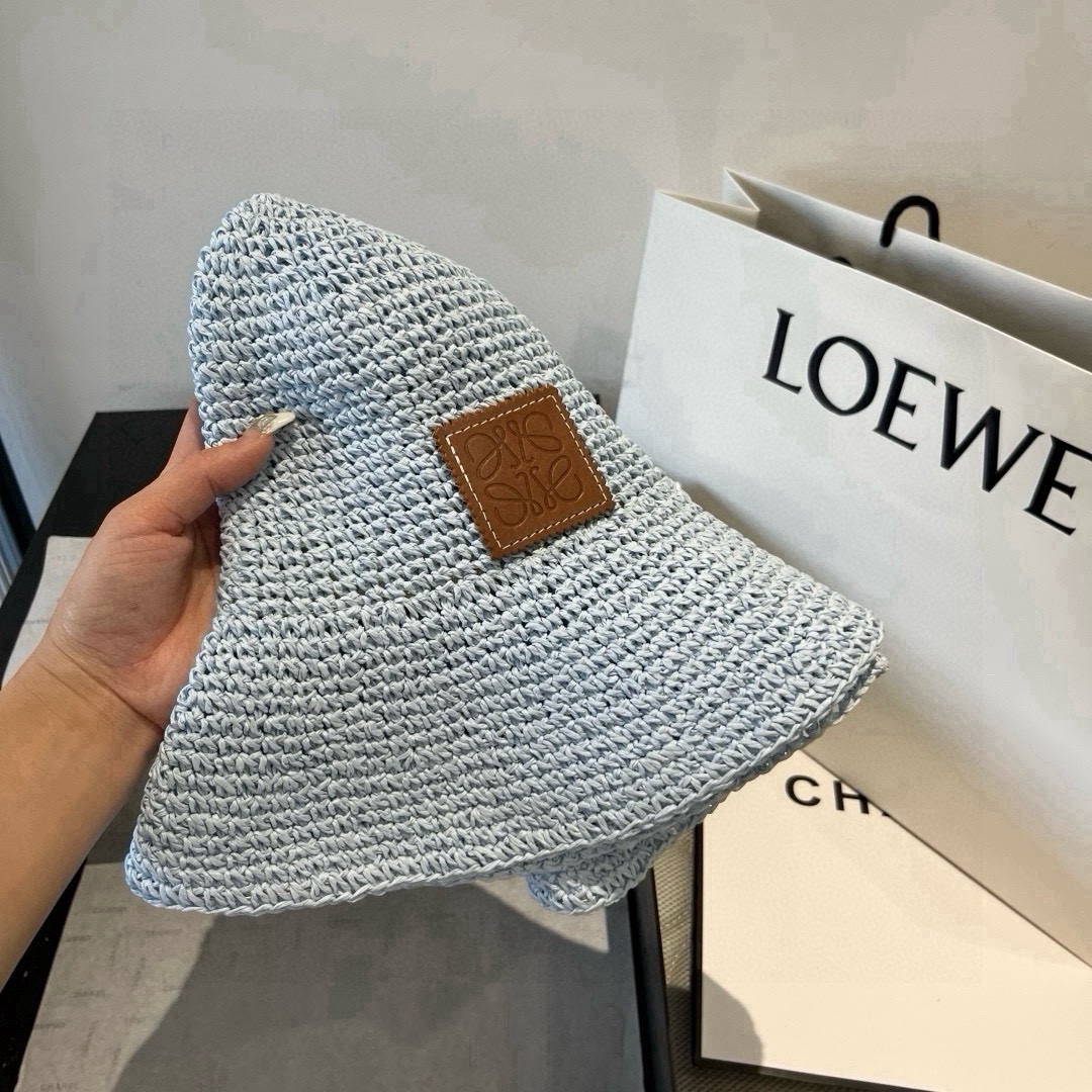 🆕

罗意威新款草编帽，遮阳沙滩帽，头围57cm