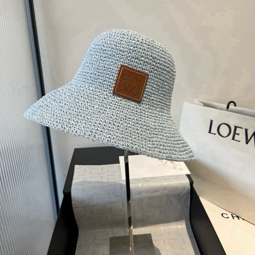 🆕

罗意威新款草编帽，遮阳沙滩帽，头围57cm