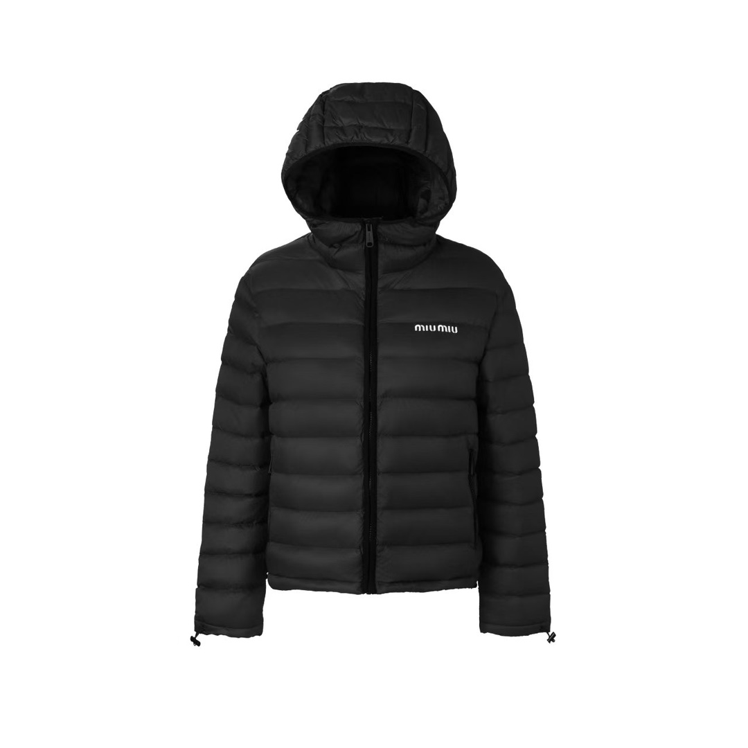 Miu Miu Hooded Down Jacket: Lightweight Warmth & Quality Details