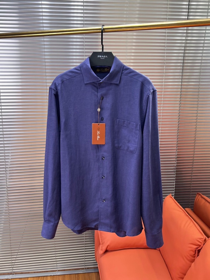 Loro Piana 诺悠翩雅lP🆕 1995年春夏系列长袖衬衫 成份：100%亚麻，超级天然植物亚麻纤