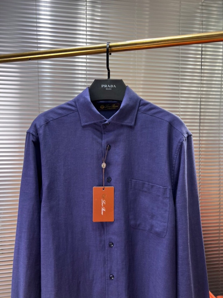 Loro Piana 诺悠翩雅lP🆕 1995年春夏系列长袖衬衫 成份：100%亚麻，超级天然植物亚麻纤