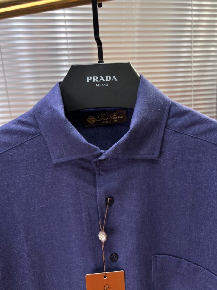 Loro Piana 诺悠翩雅lP🆕 1995年春夏系列长袖衬衫 成份：100%亚麻，超级天然植物亚麻纤