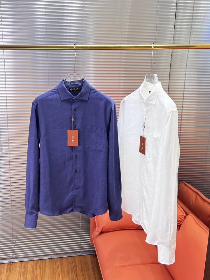 Loro Piana 诺悠翩雅lP🆕 1995年春夏系列长袖衬衫 成份：100%亚麻，超级天然植物亚麻纤