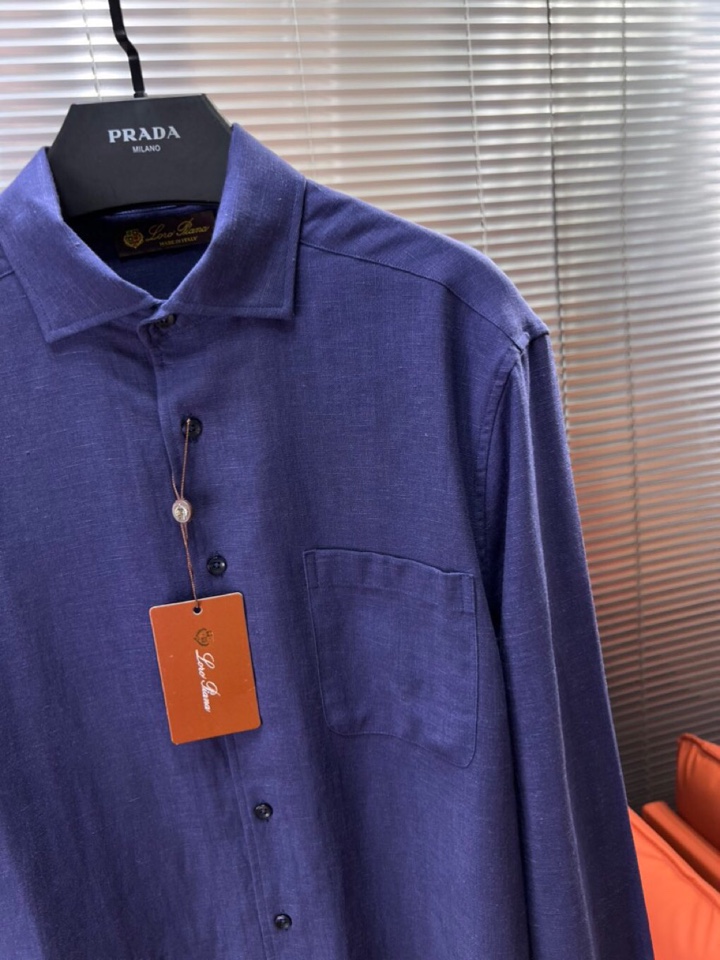 Loro Piana 诺悠翩雅lP🆕 1995年春夏系列长袖衬衫 成份：100%亚麻，超级天然植物亚麻纤