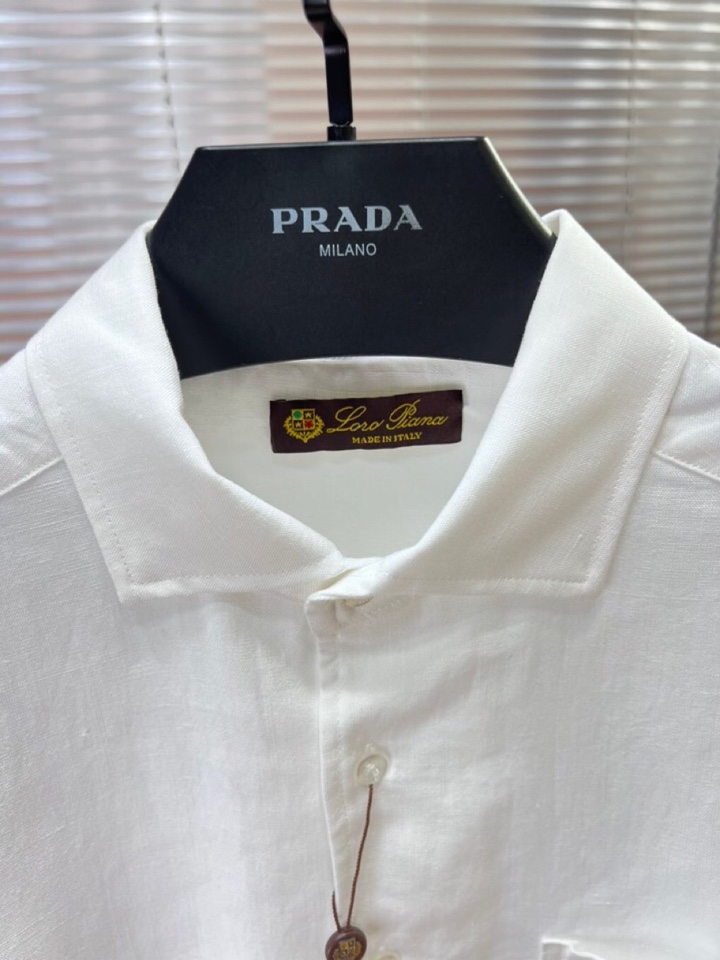 Loro Piana 诺悠翩雅lP🆕 1995年春夏系列长袖衬衫 成份：100%亚麻，超级天然植物亚麻纤