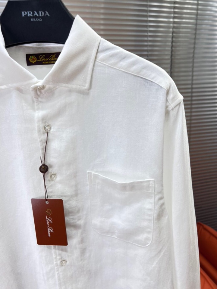 Loro Piana 诺悠翩雅lP🆕 1995年春夏系列长袖衬衫 成份：100%亚麻，超级天然植物亚麻纤
