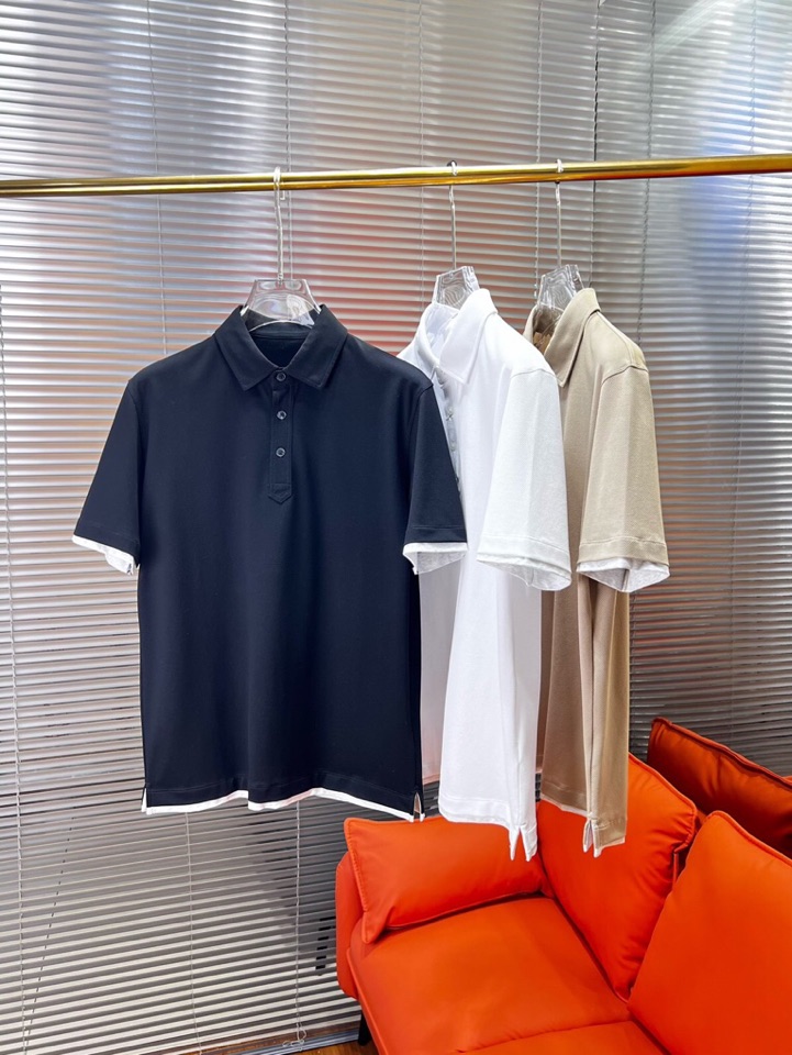 Brunello Cucinelli BC 夏季新品发售，短袖翻领T恤Polo衫，这个棉质纤维的热和电传