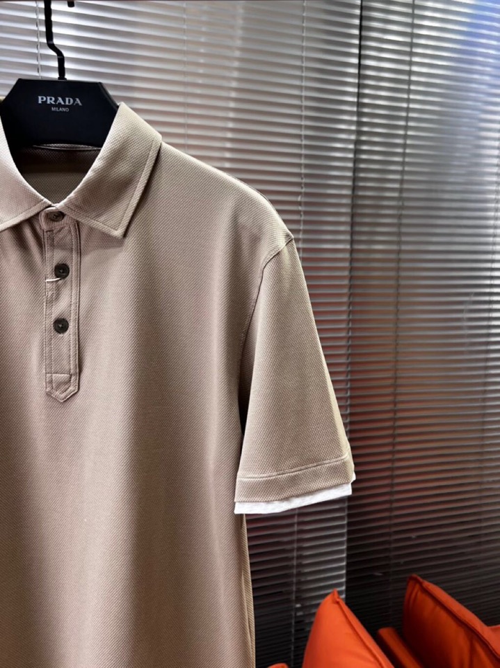 Brunello Cucinelli BC 夏季新品发售，短袖翻领T恤Polo衫，这个棉质纤维的热和电传