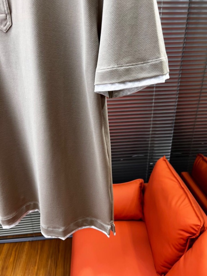 Brunello Cucinelli BC 夏季新品发售，短袖翻领T恤Polo衫，这个棉质纤维的热和电传