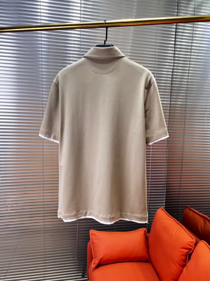 Brunello Cucinelli BC 夏季新品发售，短袖翻领T恤Polo衫，这个棉质纤维的热和电传