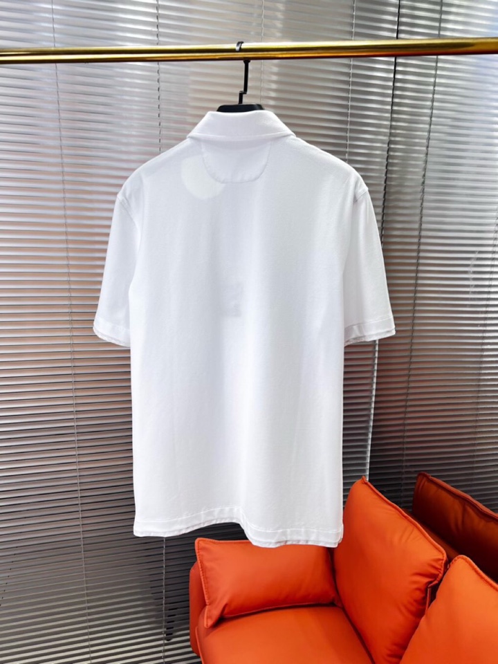 Brunello Cucinelli BC 夏季新品发售，短袖翻领T恤Polo衫，这个棉质纤维的热和电传