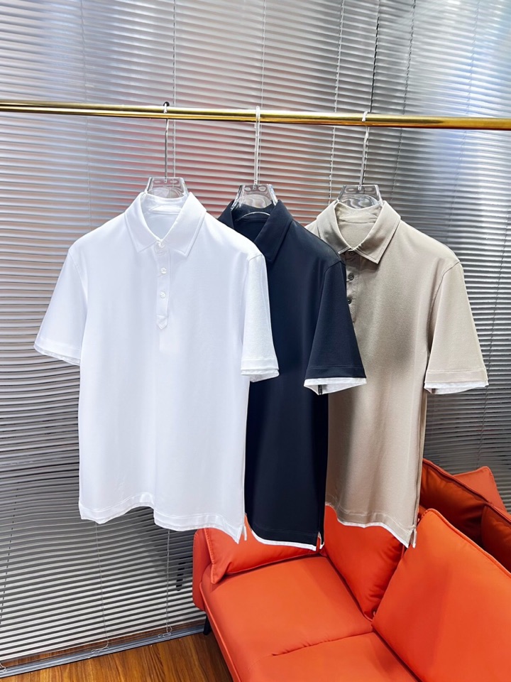 Brunello Cucinelli BC 夏季新品发售，短袖翻领T恤Polo衫，这个棉质纤维的热和电传