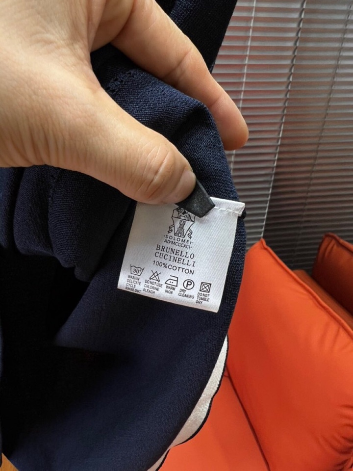 Brunello Cucinelli BC 短袖翻领T恤Polo针织衫！手感细腻穿着舒服，特定优质丝棉混