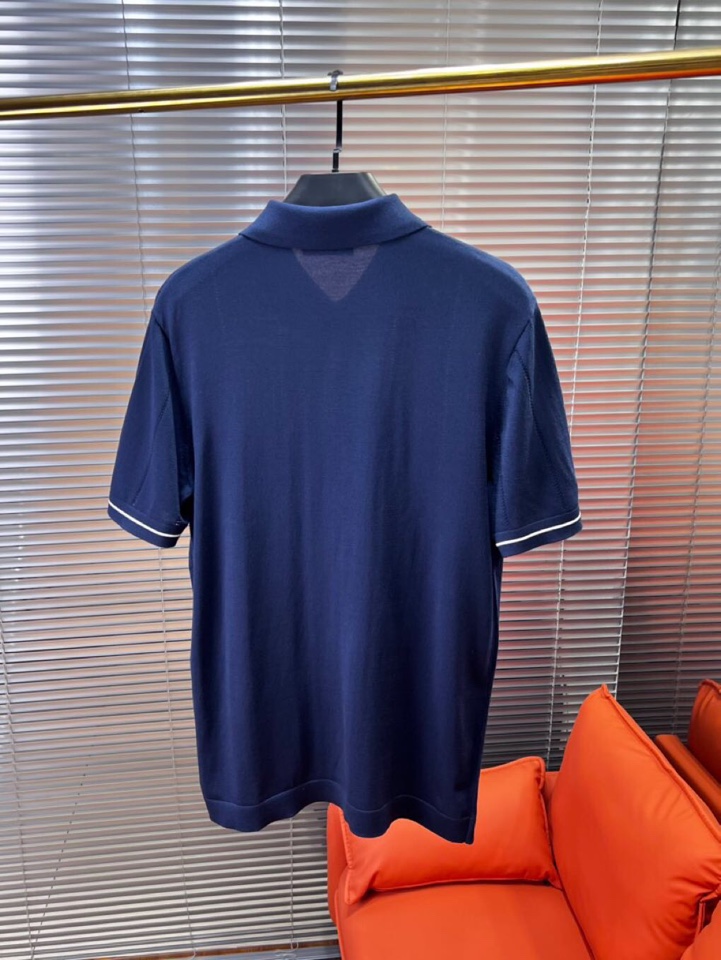 Brunello Cucinelli BC 短袖翻领T恤Polo针织衫！手感细腻穿着舒服，特定优质丝棉混
