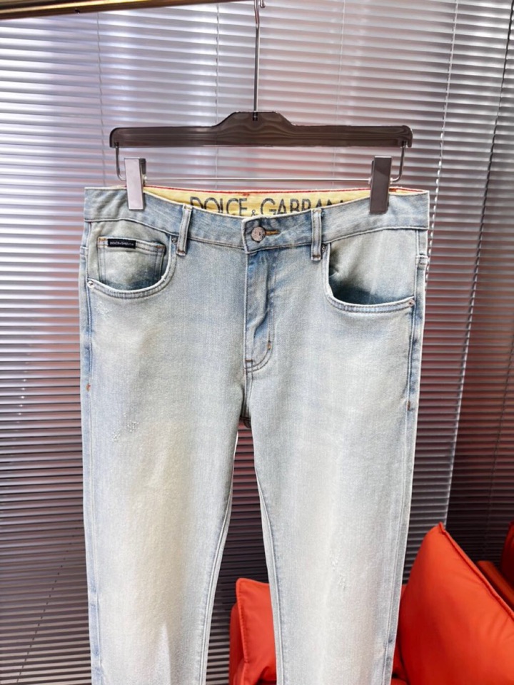 Dolce & Gabbana 杜嘉班纳 DG高级定制 ss春夏新款原单牛仔裤 修身直筒版型，柜台同步发