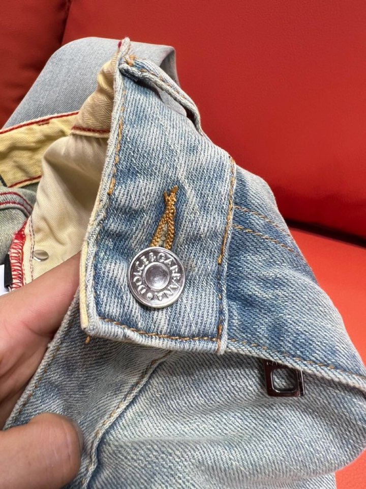 Dolce & Gabbana 杜嘉班纳 DG高级定制 ss春夏新款原单牛仔裤 修身直筒版型，柜台同步发