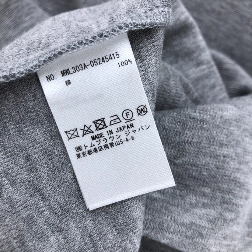 THOM BROWNE 汤姆布朗 TB 罗纹间色水波纹短袖圆领T恤，男女同款情侣款\n码数：1-4 颜色