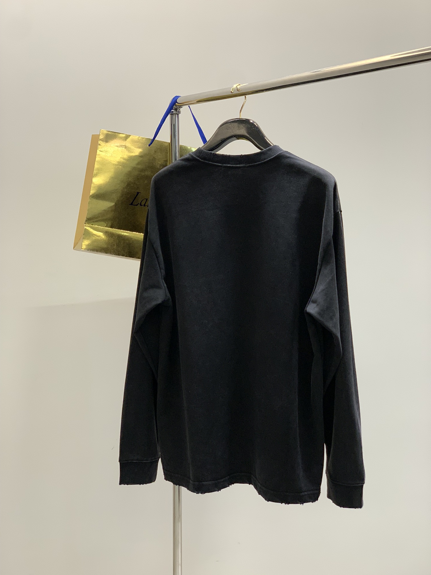 ，alo 阿洛，2025秋季最新款，专柜同步有售，原单狠货，时尚休闲圆领长袖T恤，上身很有特点！吸睛而有