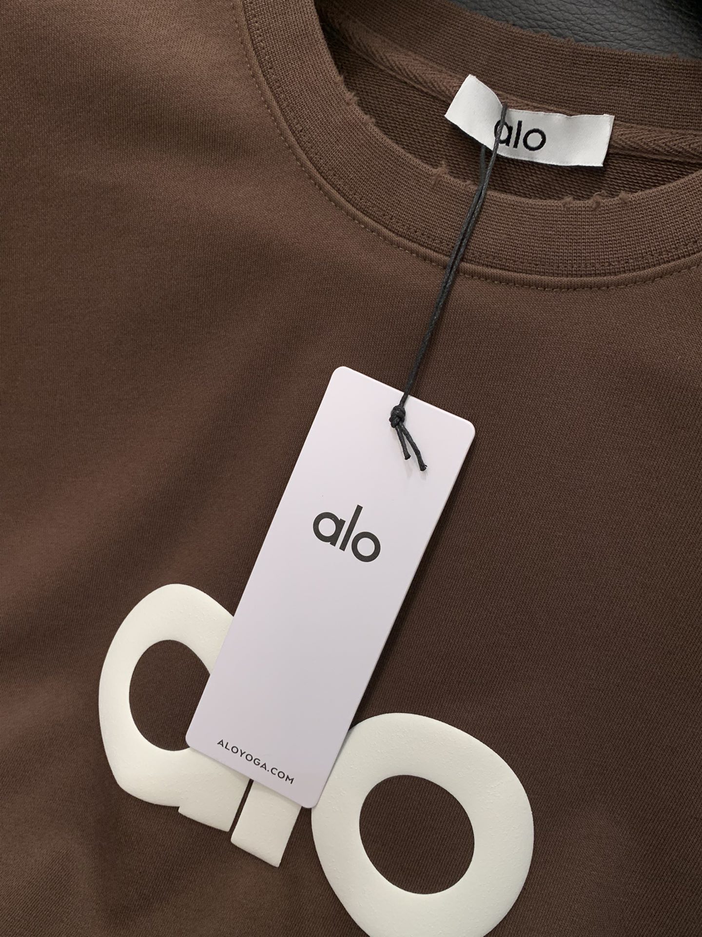 ，alo 阿洛，2025秋季最新款，专柜同步有售，原单狠货，时尚休闲圆领长袖T恤，上身很有特点！吸睛而有