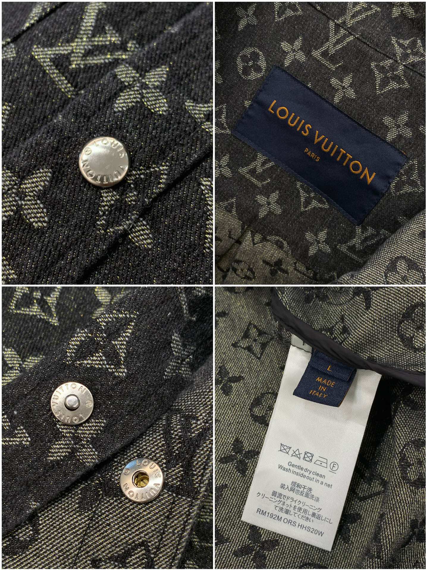 ，LouisVuitton 路易威登，2025秋季最新款，专柜同步有售，原单狠货，时尚休闲连帽牛仔外套，