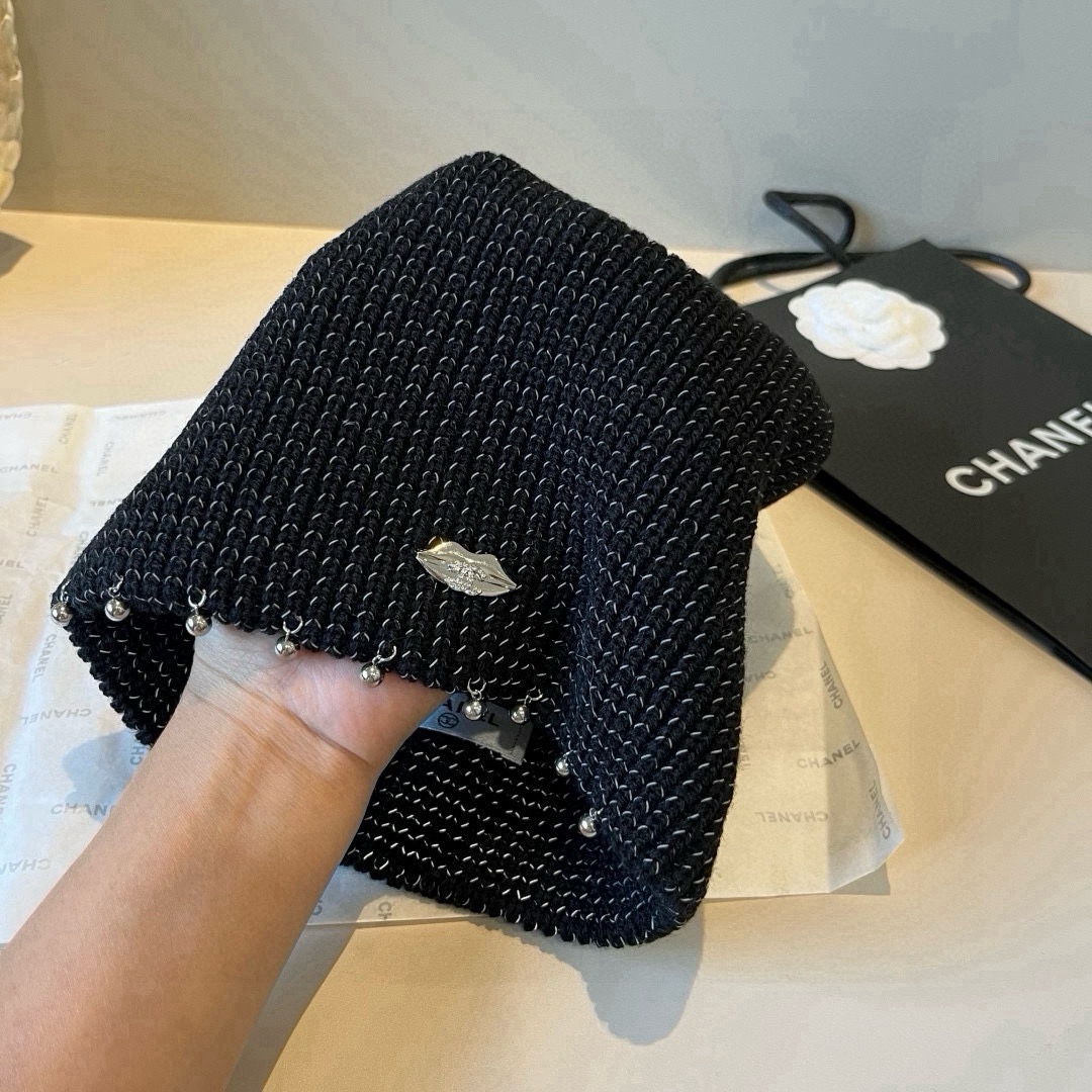 🆕

Chanel香奈儿新款针织渔夫帽，头围57cm