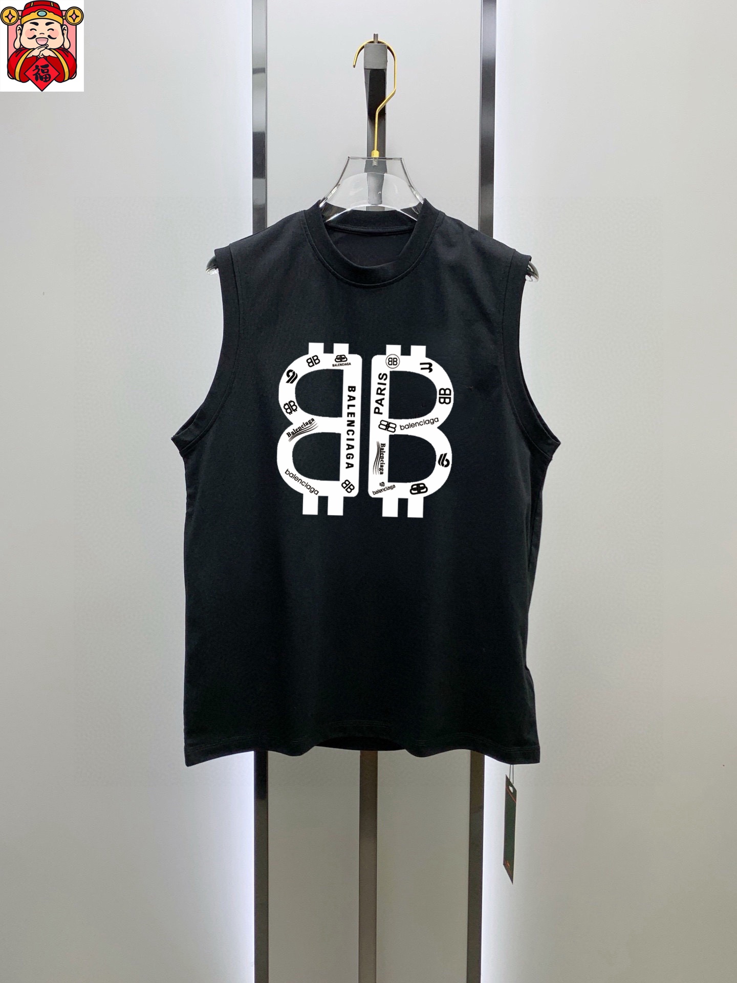 Balenciaga 品牌【BALENCIAGA 巴黎世家】2025夏季新品背心T袖 简约款式 任何人都可以轻松驾驶 进口定制丝光棉面料 手软舒适有型 吸汗透气