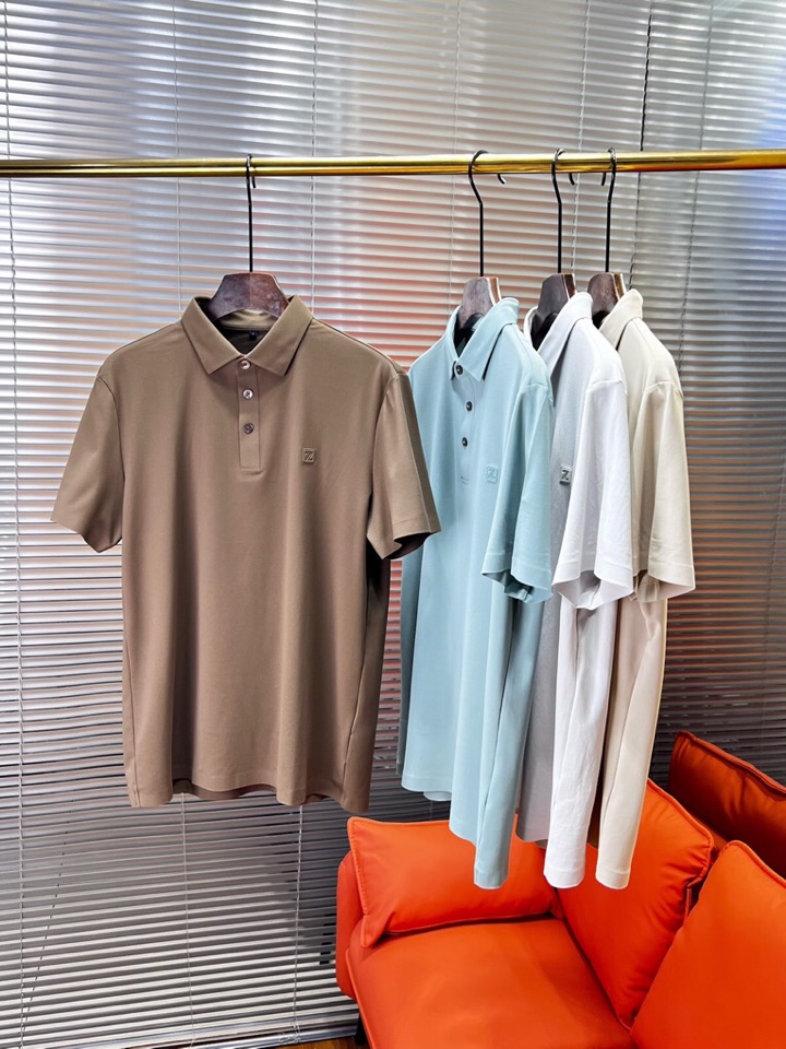 Ermenegildo Zegna 杰尼亚 男士运动休闲系列短袖翻领T恤Polo衫，炎炎夏日真的很需要一