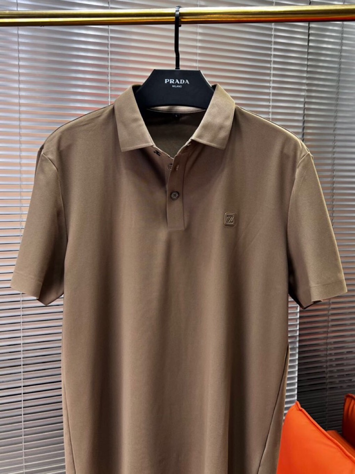 Ermenegildo Zegna 杰尼亚 男士运动休闲系列短袖翻领T恤Polo衫，炎炎夏日真的很需要一