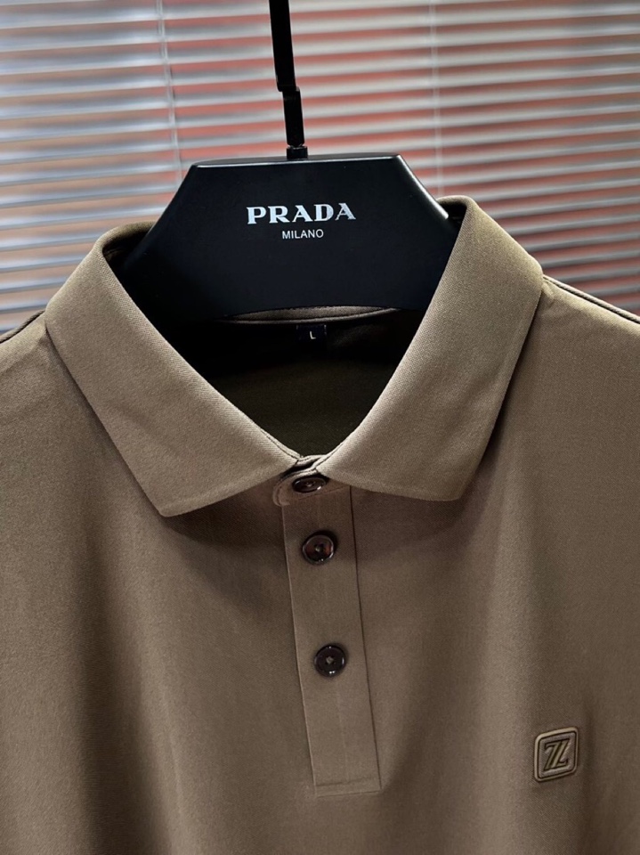 Ermenegildo Zegna 杰尼亚 男士运动休闲系列短袖翻领T恤Polo衫，炎炎夏日真的很需要一