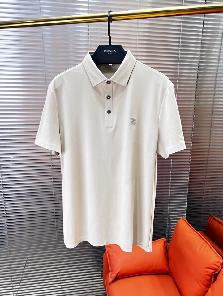 Ermenegildo Zegna 杰尼亚 男士运动休闲系列短袖翻领T恤Polo衫，炎炎夏日真的很需要一