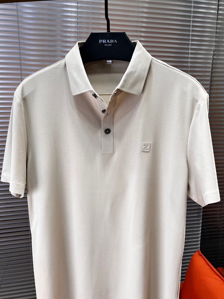 Ermenegildo Zegna 杰尼亚 男士运动休闲系列短袖翻领T恤Polo衫，炎炎夏日真的很需要一