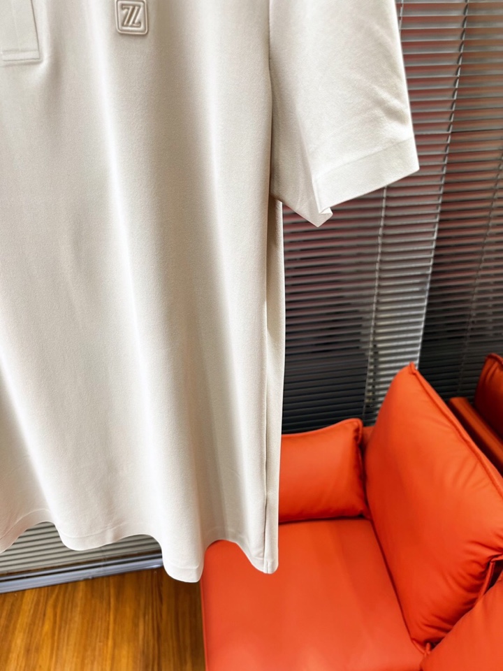 Ermenegildo Zegna 杰尼亚 男士运动休闲系列短袖翻领T恤Polo衫，炎炎夏日真的很需要一