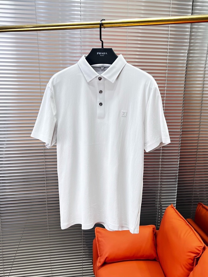 Ermenegildo Zegna 杰尼亚 男士运动休闲系列短袖翻领T恤Polo衫，炎炎夏日真的很需要一