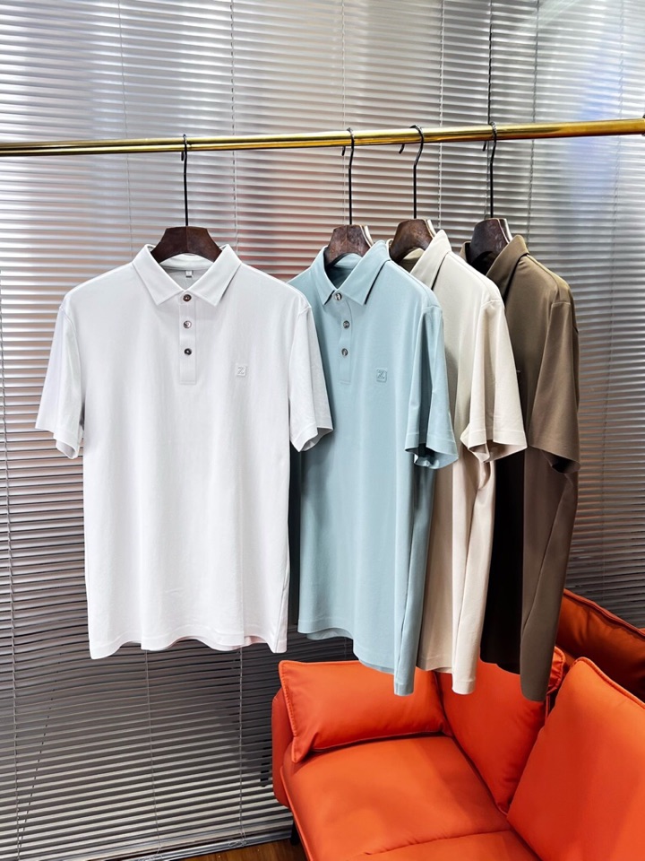 Ermenegildo Zegna 杰尼亚 男士运动休闲系列短袖翻领T恤Polo衫，炎炎夏日真的很需要一