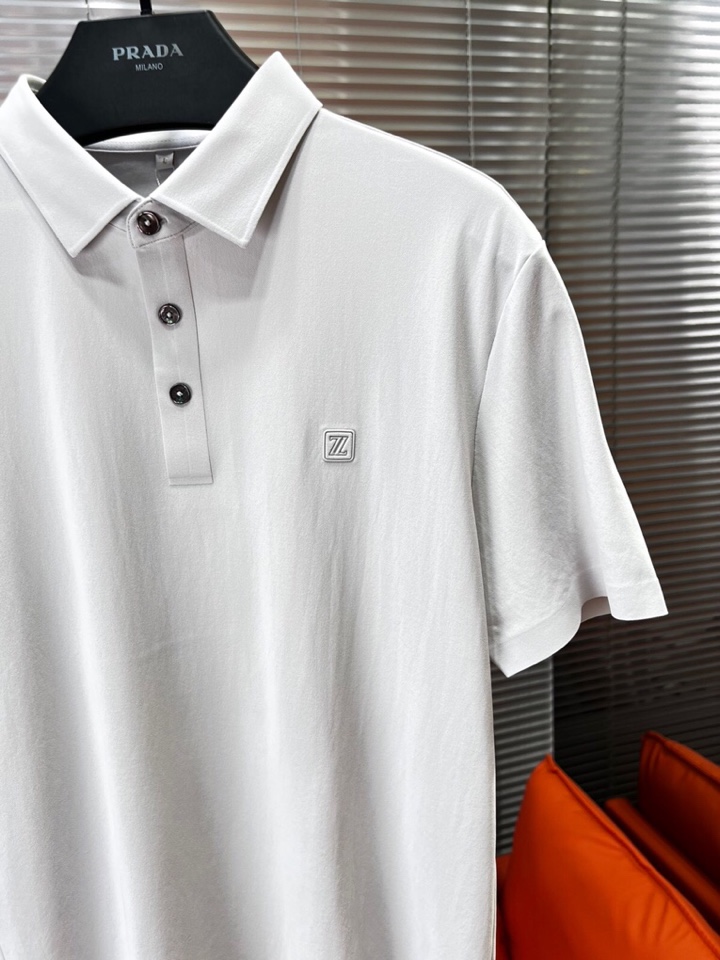 Ermenegildo Zegna 杰尼亚 男士运动休闲系列短袖翻领T恤Polo衫，炎炎夏日真的很需要一