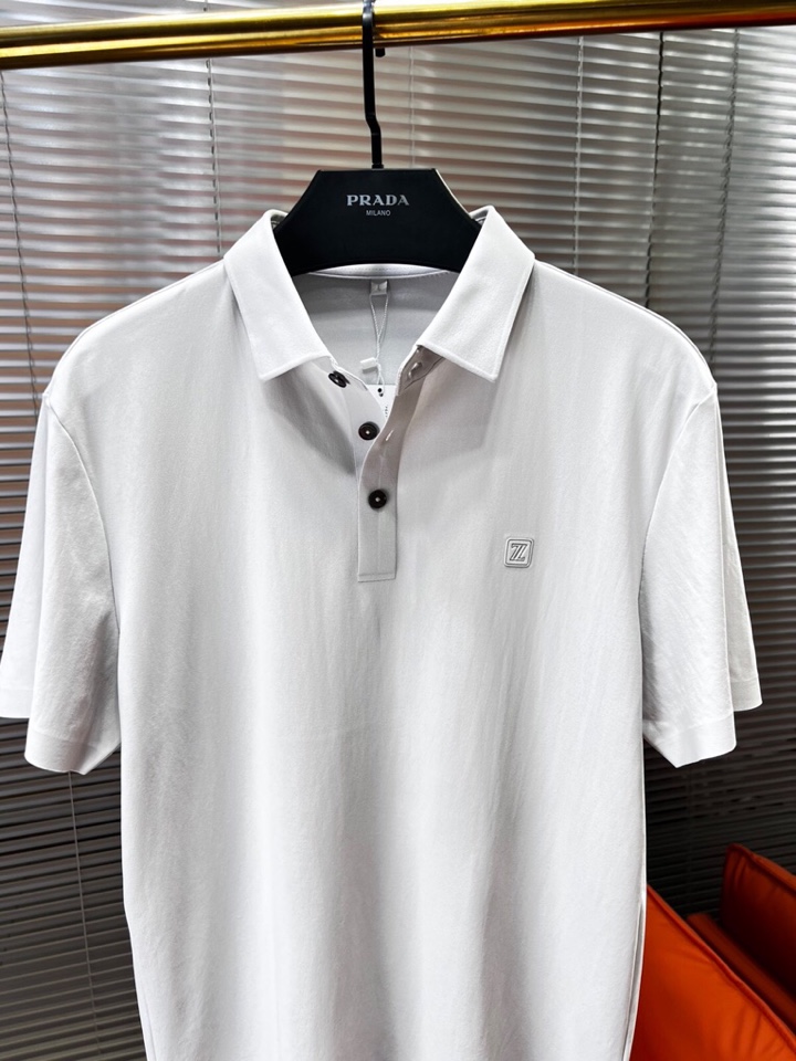 Ermenegildo Zegna 杰尼亚 男士运动休闲系列短袖翻领T恤Polo衫，炎炎夏日真的很需要一