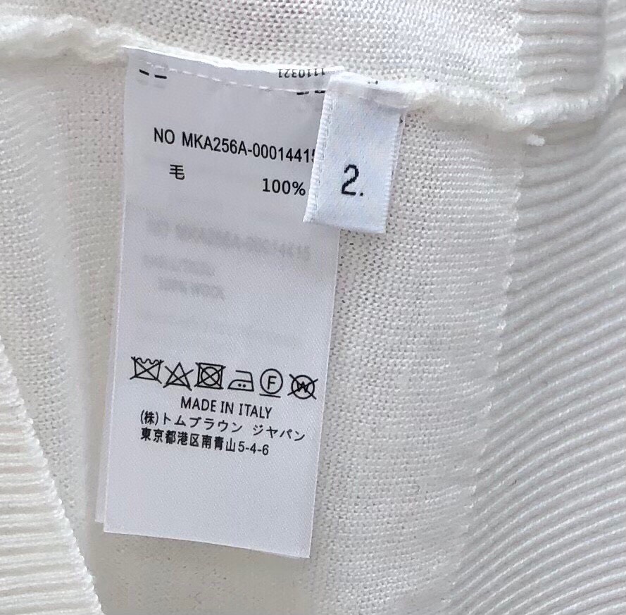 THOM BROWNE 汤姆布朗 TB🌺女款双袖红白蓝大织带圆领T恤 \n码数：0-2 颜色：白色、灰色