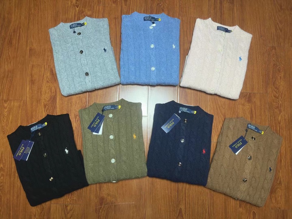 RL拉夫劳伦🌺女款麻花羊毛开衫，爆款毛衣，80%羊毛含量，柔软保暖，共七个颜色，S ML三个码，合身版型