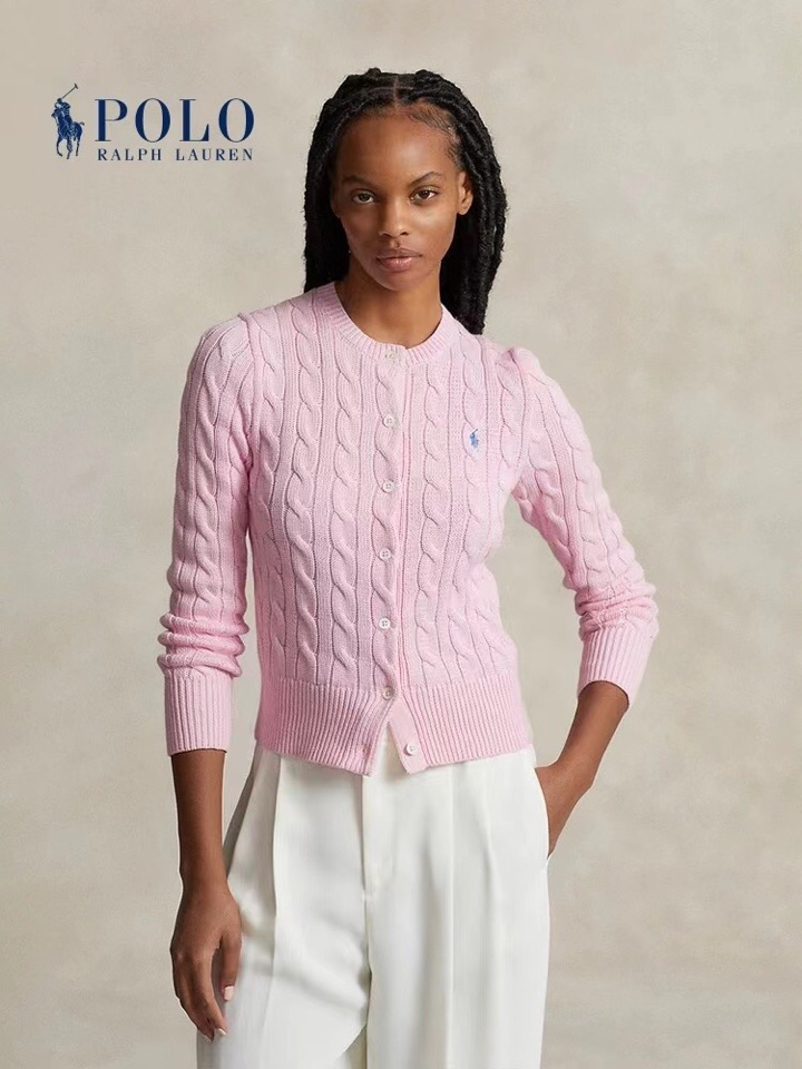 RL拉夫劳伦🌺女款麻花羊毛开衫，爆款毛衣，80%羊毛含量，柔软保暖，共七个颜色，S ML三个码，合身版型