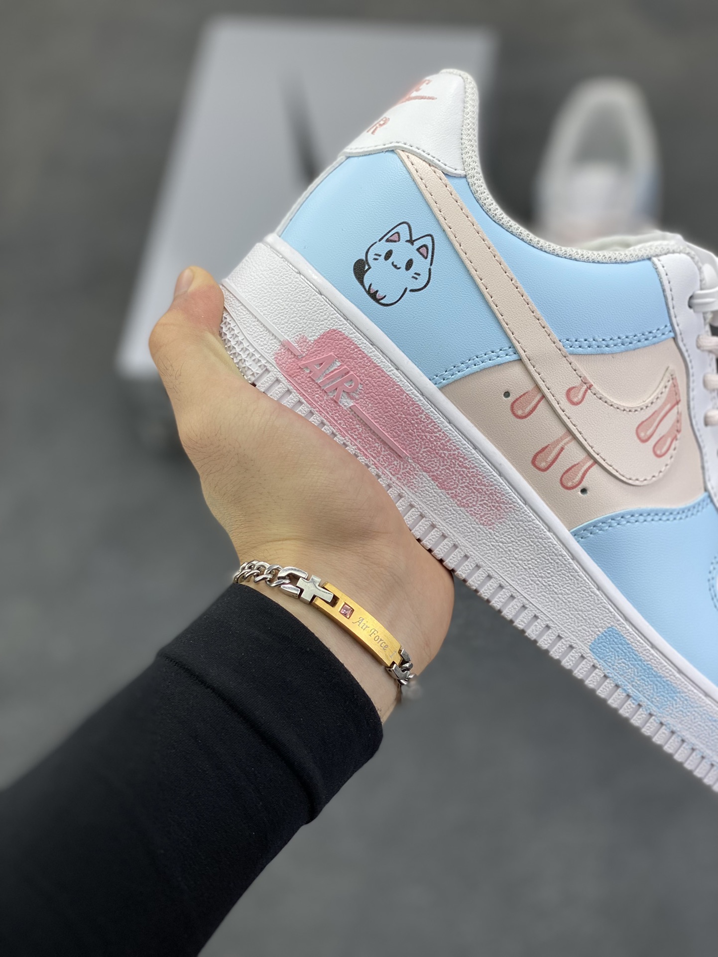 图片[6]-Nike Air Force 1 Low’07小鱼小猫 空军一号低帮休闲板鞋 定制皮料 定制鞋盒 原楦原纸板 纯正空军版型 内置全掌气垫 货号：ZH0316-107 尺码：36 36.5 37.5 38 38.5 39 40 40.5 41 42 42.5 43 44 44.5 45-选品中心