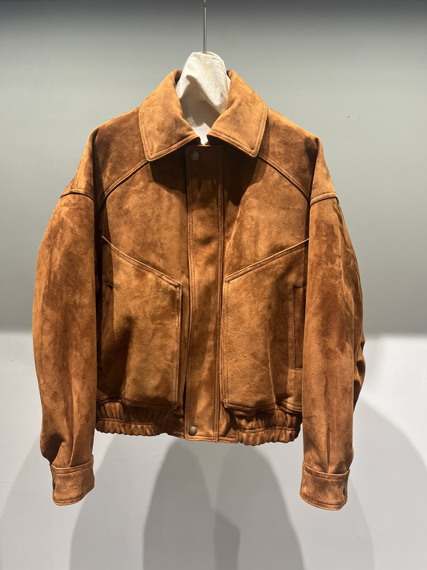 NO:755095,Goat suede leather, women's clothing,19860909山羊反绒皮,女装,,Women's clothing