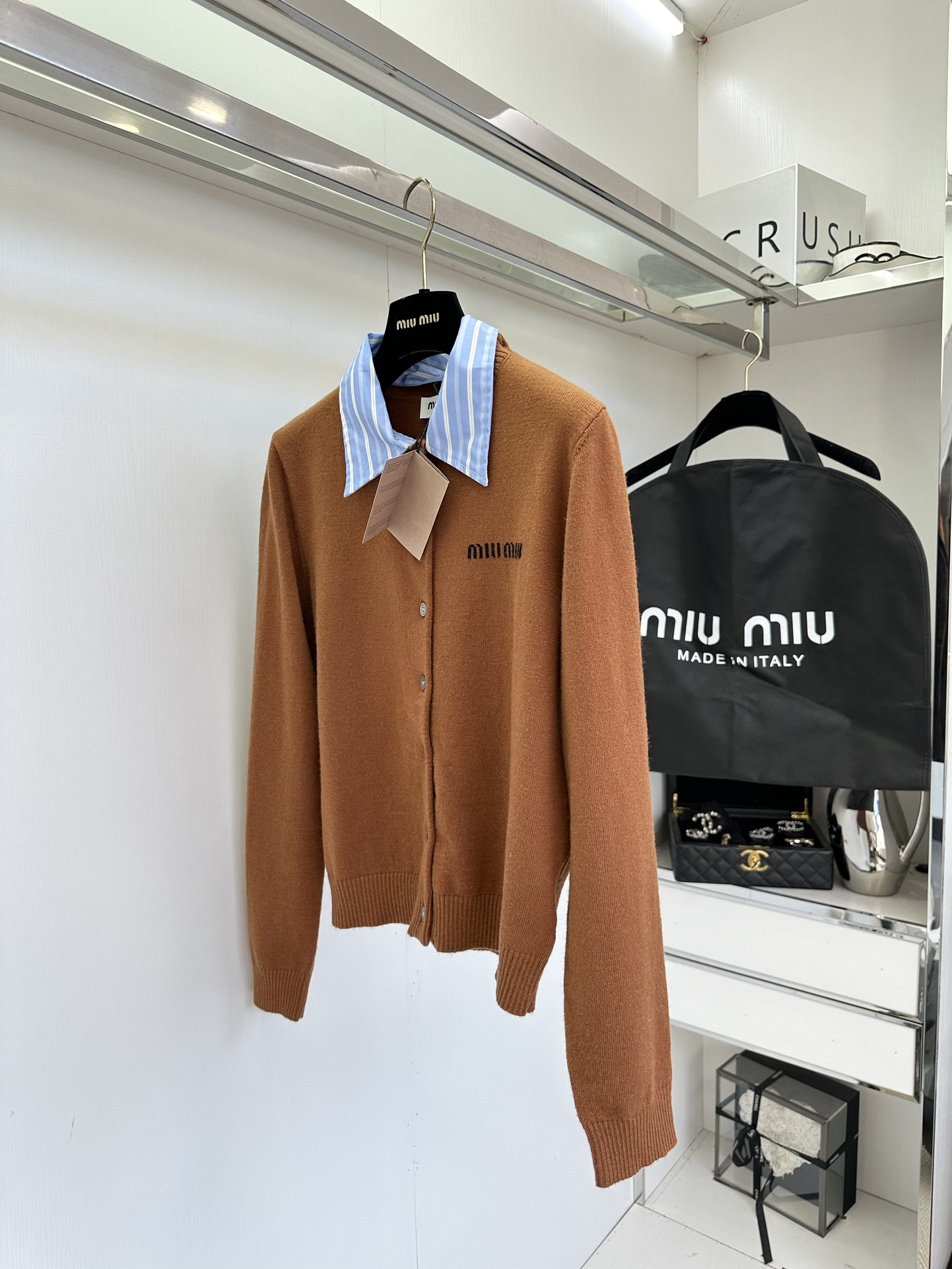 Elegant Women's Detachable Collar Knit Cardigan - Versatile & Stylish 8 i1757123384 4115 6