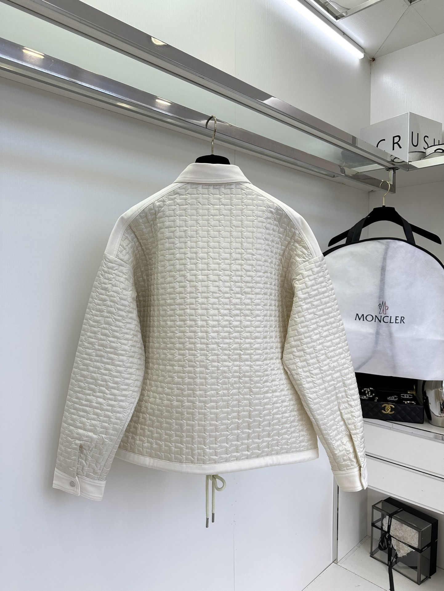 25 F NEWMoncle* 25Fw秋冬新款几何衍线压纹，翻领棉服外套|△独家yb开发!高版出品!防