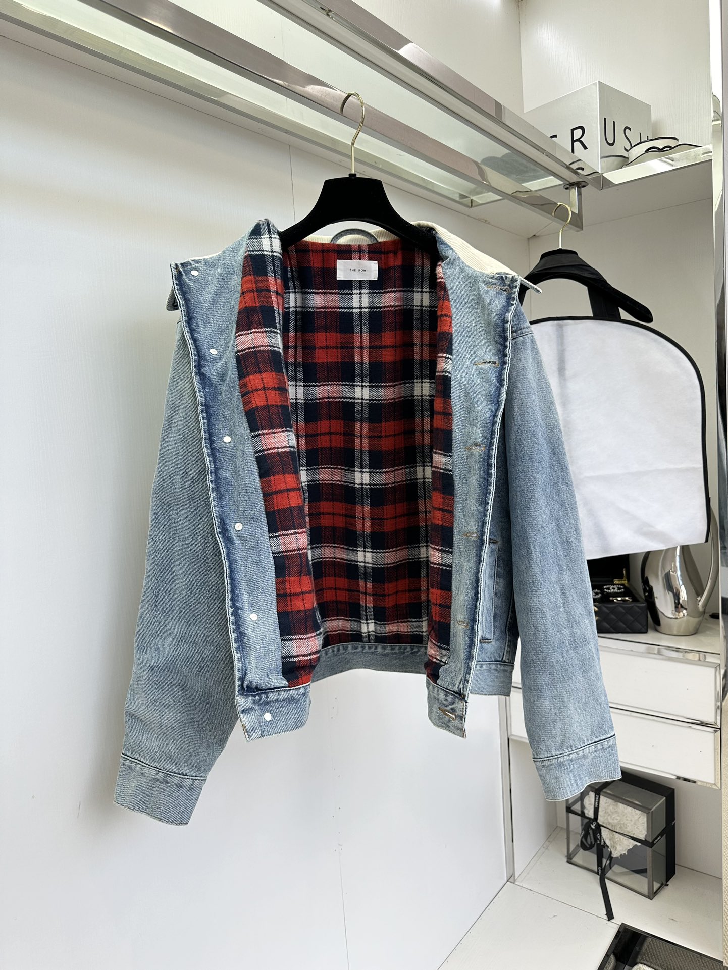 Two Tone Corduroy Collar Denim Jacket Women's Fall Winter Fashion 3 i1757125618 5193 1
