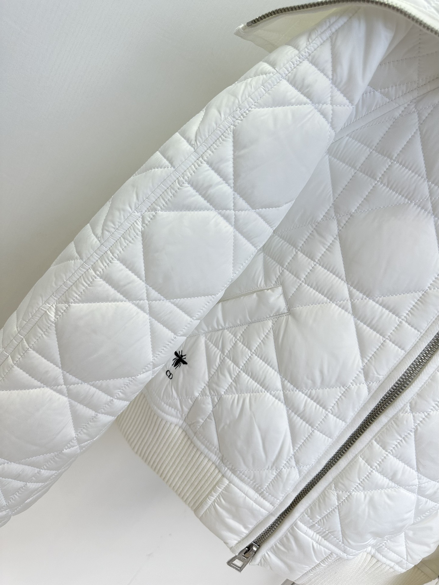 25 F 迪奥Fw秋冬新款海军领藤格纹拉链棉服外套独家yb开发!高版出品!冬季衣橱的必备单品!内外的藤格